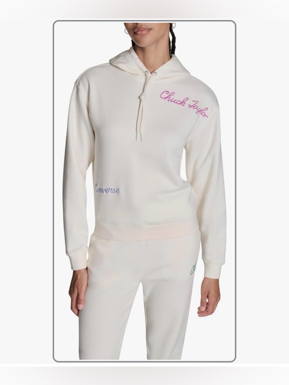 Converse Women’s Cream Chuck Taylor Hoodie NWT XXL